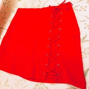 NWT- Red Fitted Skirt